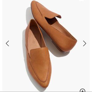 Madewell The Frances Skimmer Cognac Leather Size 8